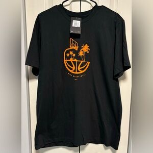 NWT Nike Summer Hoops Basketball Black Tee
